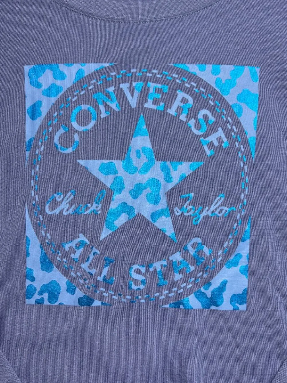 Converse Chuck Taylor All Star Graphic Tee Periwinkle Blue YM (10-12)